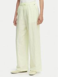 Tommy Jeans Spodnie materiałowe DW0DW22285 Zielony jasny Loose Fit. Zielone spodnie materiałowe damskie Tommy Jeans, l, bez wzorów, z jeansu. Za 409.99 zł.