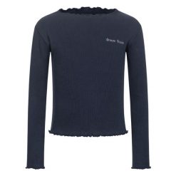 Koszulka dziewczęca z długim rękawem ELT Lucky Merle. Niebieskie bluzki dla dziewczynek ELT, bez wzorów, bez kołnierzyka, bez ramiączek. Za 161.50 zł.