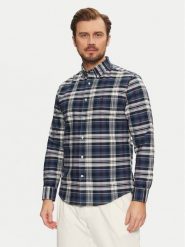 Tommy Hilfiger Koszula Heritage MW0MW37566 Granatowy Regular Fit. Niebieskie koszule męskie Tommy Hilfiger, m, bez wzorów, z bawełny, bez kołnierzyka, bez ramiączek. Za 259.99 zł.
