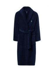 Polo Ralph Lauren szlafrok kąpielowy Mężczyźni Bawełna (100%) niebieski, S/M. Niebieskie szlafroki męskie Polo Ralph Lauren, m, bez wzorów, z bawełny, bez ramiączek, bez kaptura. Za 849.95 zł.
