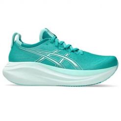 Buty do biegania damskie Asics Gel-nimbus 27. Niebieskie obuwie sportowe damskie Asics, bez wzorów, z materiału, do biegania. Za 1,105.00 zł.