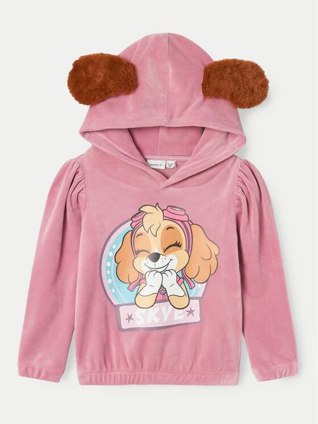 NAME IT Bluza PAW PATROL 13236187 Różowy Standard Fit. Czerwone bluzy dla dziewczynek Name it, bez wzorów, z syntetyku, bez ramiączek, bez kaptura. Za 99.99 zł.