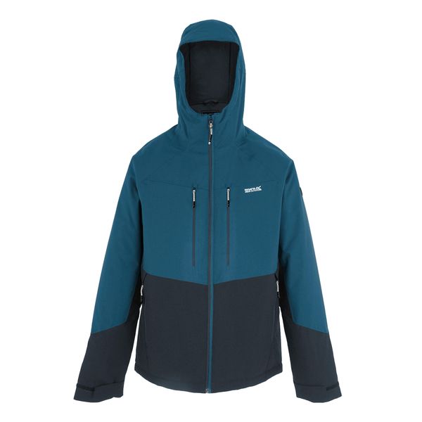 Męska Kurtka Ocieplana Highton Stretch Padded Jacket. Niebieskie kurtki męskie Regatta, m, bez wzorów, z puchu, sportowe, bez kaptura. Za 245.99 zł.