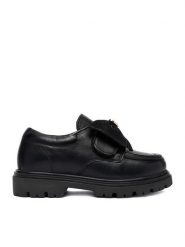 Guess Loafersy CEO-CI12-TAMIGI-01 Czarny. Czarne półbuty dziewczęce Guess, z aplikacjami, ze skóry, bez zapięcia. Za 189.99 zł.