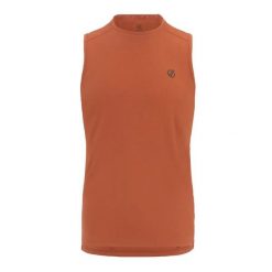 Tank top Dare 2B Agile. Brązowe t-shirty męskie Dare 2b, xs, bez wzorów, z elastanu, bez kołnierzyka. Za 89.99 zł.