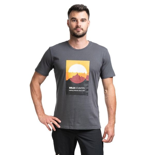 Koszulka trekkingowa męska Heritage. Czarne koszulki sportowe męskie WILD COUNTRY, m, bez wzorów, z bawełny, bez kołnierzyka, bez ramiączek, trekkingowe. Za 219.99 zł.