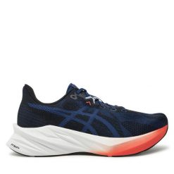 Buty do biegania Asics. Niebieskie buty sportowe męskie Asics, bez zapięcia, do biegania. Za 589.99 zł.