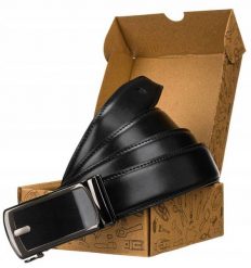 Pasek skórzany Peterson [DH] PTN AB35-02 czarny. Czarne paski damskie Peterson, bez wzorów, ze skóry, eleganckie. Za 72.00 zł.