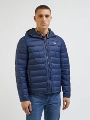 LEE MĘSKA KURTKA ZIMOWA LEE LIGHT PUFFER JKT NAVY 112342992. Niebieskie kurtki męskie Lee, na zimę, m, bez wzorów, bez kaptura. Za 299.99 zł.