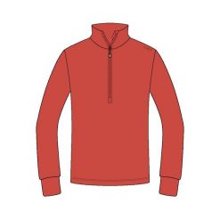 Bluza męska polarowa CMP 3G28037N. Czerwone bluzy męskie CMP, l, bez wzorów, z materiału, bez kaptura. Za 159.50 zł.