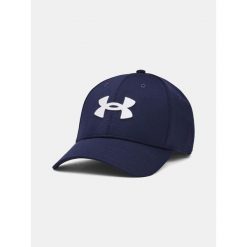 Czapka z daszkiem męska Under Armour Blitzing. Niebieskie czapki i kapelusze męskie Under Armour, bez wzorów, sportowe. Za 99.99 zł.