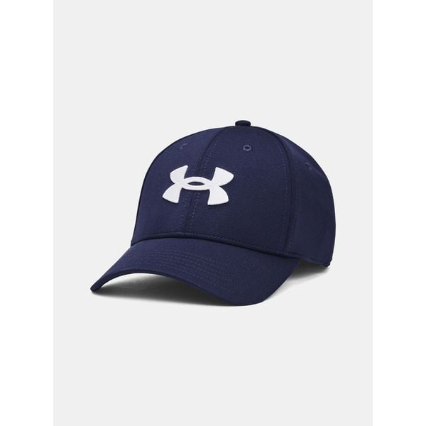 Czapka z daszkiem męska Under Armour Blitzing. Niebieskie czapki i kapelusze męskie Under Armour, bez wzorów, sportowe. Za 59.99 zł.