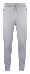 Clique Basic Active Pants — spodnie sportowe 100% poliester, grey melange. Szare spodnie sportowe męskie CLIQUE, xl, bez wzorów, z poliesteru. Za 168.86 zł.
