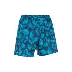 Spodenki BBS 100 Flower. Niebieskie szorty męskie OLAIAN, z tworzywa sztucznego. Za 29.99 zł.