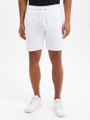 Ellesse spodenki dresowe - Turi Mężczyźni biały, M. Białe krótkie spodenki sportowe męskie Ellesse, m, z aplikacjami, z bawełny. Za 139.95 zł.