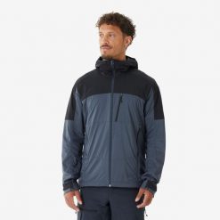 Kurtka Softshell męska trekkingowa Simond MT900 Windwarm. Czarne kurtki męskie SIMOND, l, bez wzorów, z polaru, trekkingowe. Za 349.99 zł.