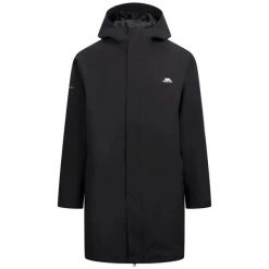 Parka Trespass Uisdean. Czarne parki męskie Trespass, l, bez wzorów, z elastanu, bez kaptura. Za 476.00 zł.