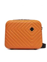WITTCHEN Kuferek 56-3A-754-55 Pomarańczowy. Brązowe walizki męskie Wittchen, bez wzorów, z tworzywa sztucznego. Za 129.99 zł.