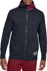 Under Armour Bluza męska Baseline Fleece Full Zip Hoodie czarna r. XS (1343006-002). Czarne bluzy męskie Under Armour, m, bez wzorów, bez kaptura. Za 215.27 zł.