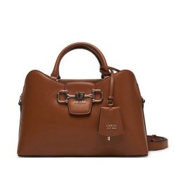 Torebka Guess. Brązowe torebki do ręki damskie Guess, z aplikacjami, klasyczne, bez dodatków. Za 749.99 zł.