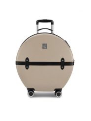 Semi Line Walizka kabinowa T5674-2 Złoty. Żółte walizki męskie Semi-line, bez wzorów, z tworzywa sztucznego. Za 239.99 zł.