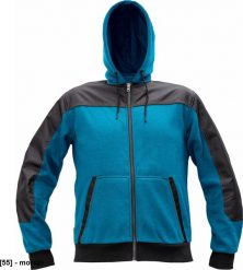 CERVA CREMORNE bluza - męska bluza z suwakiem, kaptur, 55% bawełna, 45% poliester - morski 4XL. Zielone bluzy męskie CERVA, m, bez wzorów, z bawełny, bez kaptura. Za 161.47 zł.