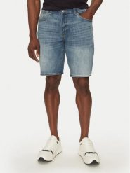 Armani Exchange Szorty jeansowe XM000073 AF13331 MB001 Niebieski Slim Fit. Niebieskie szorty męskie Armani Exchange, m, bez wzorów, z bawełny. Za 359.99 zł.