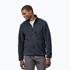 Bluza polarowa męska Patagonia Synch. Niebieskie bluzy męskie Patagonia, m, bez wzorów, z polaru, bez kaptura. Za 499.99 zł.