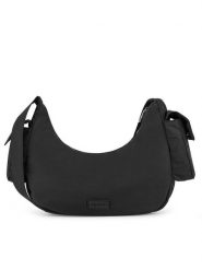 JENNY Torebka JNY-M-007-07 Czarny. Czarne torebki do ręki damskie Jenny, bez wzorów, z materiału, bez dodatków. Za 139.99 zł.