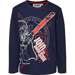 Koszulka w kolorze granatowym. Zielone t-shirty dla chłopców marki Lego Wear Fashion, z bawełny, z długim rękawem. W wyprzedaży za 35.95 zł.