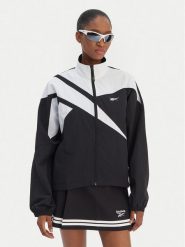 Reebok Bluza Silvia RK25517CCW Czarny Relaxed Fit. Czarne bluzy damskie Reebok, xl, bez wzorów, z syntetyku, bez kaptura. Za 299.99 zł.