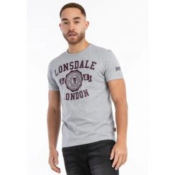 T-shirt regularny Lonsdale Murrister. Czerwone t-shirty męskie Lonsdale, bez wzorów, z bawełny, sportowe, bez kołnierzyka. Za 120.00 zł.