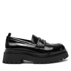 Loafersy Pepe Jeans. Czarne mokasyny damskie Pepe Jeans, z jeansu. Za 399.99 zł.