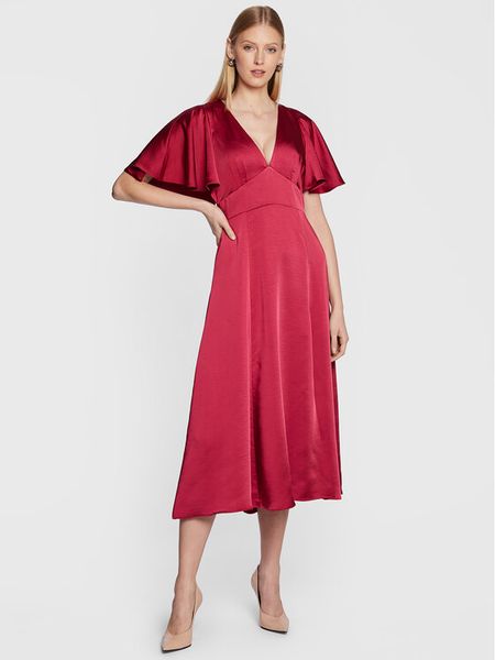 Ted Baker Sukienka koktajlowa Immie 263112 Różowy Regular Fit. Czerwone sukienki damskie Ted Baker, bez wzorów, z syntetyku, wizytowe, bez kołnierzyka, bez ramiączek. Za 1,229.00 zł.