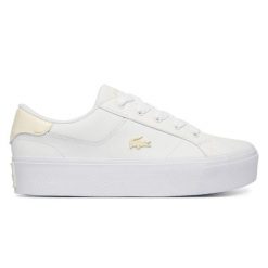 Buty Sportowe Damskie Lacoste Ziane Platform. Białe obuwie sportowe damskie Lacoste, bez wzorów, tenisowe. Za 365.20 zł.