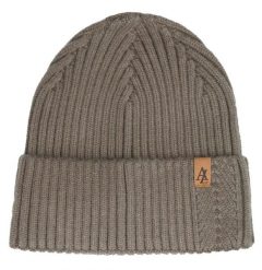Czapka Jesienno-Zimowa (beanie) – Alties - Kolor Kawy z Mlekiem. Czapki i kapelusze męskie Alties, na zimę, bez wzorów, z dzianiny, sportowe. Za 59.00 zł.