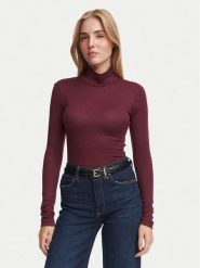 Guess Golf W4BP14 KCGM2 Bordowy Slim Fit. Czerwone swetry damskie Guess, xxl, z aplikacjami, z syntetyku, bez kołnierzyka, bez ramiączek, bez kaptura. Za 214.99 zł.