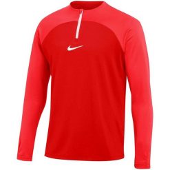Męska Koszulka Academy DriFIT Drill Top. Czerwone kurtki męskie Nike, m, bez wzorów, casualowe, bez kaptura. Za 157.99 zł.