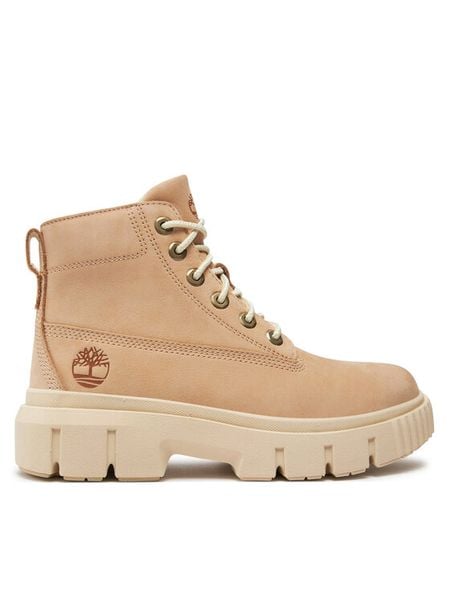 Timberland Trapery Greyfield Mid TB0A2FT6EN71 Beżowy. Brązowe śniegowce i trapery damskie Timberland, z nubiku. Za 519.99 zł.