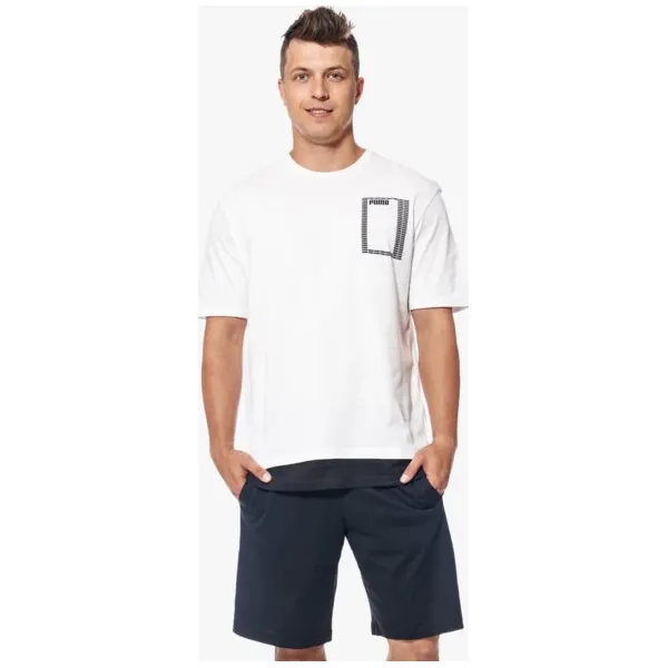 Puma Koszulka Ss Summer Rebel , biały, rozmiar L. Białe koszulki sportowe męskie Puma, l, bez wzorów, z bawełny, bez kołnierzyka, bez ramiączek, climacool (adidas). W wyprzedaży za 89.99 zł.