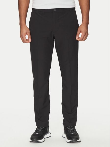 BOSS Spodnie materiałowe T_Commuter 50534303 Czarny Slim Fit. Czarne spodnie materiałowe męskie Boss, m, bez wzorów, z materiału. Za 389.99 zł.