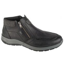 Skórzane Buty Męskie 03660. Czarne trekkingi męskie Rieker, trekkingowe. Za 517.99 zł.