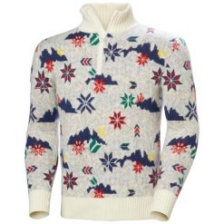 Sweter 1/4 zip Helly Hansen Arctic Icelander. Białe swetry przez głowę męskie Helly Hansen, bez wzorów, bez kołnierzyka. Za 813.00 zł.