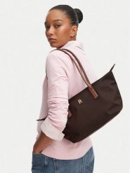 Tommy Hilfiger Torebka Popette East West Tote AW0AW19211. Torebki do ręki damskie Tommy Hilfiger, bez wzorów, bez dodatków. Za 409.99 zł.
