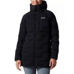 Kurtka puchowa damska Mountain Hardwear Stretchdown. Czarne kurtki damskie Mountain Hardwear, m, bez wzorów, z puchu, bez kaptura. Za 1,799.00 zł.