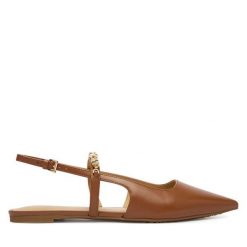 Baleriny MICHAEL Michael Kors. Brązowe baleriny damskie MICHAEL Michael Kors, bez wzorów, bez obcasa. Za 709.99 zł.