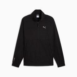 Bluza męska Puma PUMATECH MATERIAL MIX RELAXED HZ 63210101. Czarne bluzy męskie Puma, l, bez wzorów, z elastanu, bez kaptura. Za 276.86 zł.
