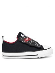 Converse Trampki Chuck Taylor All Star One Strap A15582C Czarny. Czarne trampki i tenisówki chłopięce Converse, bez wzorów, z materiału, retro, bez zapięcia. Za 199.99 zł.