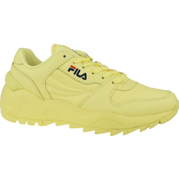 Buty do chodzenia damskie Fila Orbit CMR Jogger L Low. Żółte obuwie sportowe damskie Fila, bez wzorów, z materiału, trekkingowe. Za 229.99 zł.