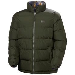 Kurtka puchowa Helly Hansen YU 23. Zielone kurtki męskie Helly Hansen, m, bez wzorów, z puchu, bez kaptura. Za 807.00 zł.